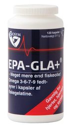 EPA-GLA + fiskegelatine 120 kap