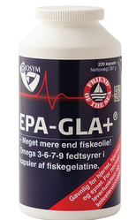 EPA-GLA + fiskegelatine 220 kap.