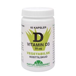 D3 vitamin 25 mcg vegetabilsk